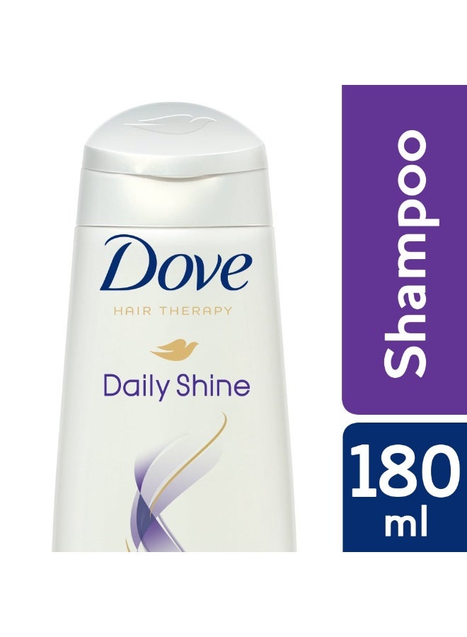 Dove Daily Shine Shampoo - For Dull And Frizzy Hair, Makes Hair Soft, Shiny And Smooth, 180 ml (Pack of 2) - Image 4